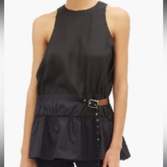 Tibi size 2 mendini twill sleeveless top - Picture 1 of 7